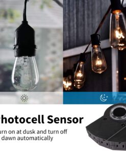 Alternative view of Outdoor Light Timer Waterproof, 24 Hours Plug in Timer with 2, 4, 6 or 8 Hours Countdown Mode, 3 Grounded Electrical Outlet for Outdoor Backyard Garden Patio Lights 3 Outlets-Timer