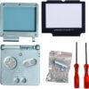 Timorn Full Parts Housing Shell Pack Replacement for GBA SP Gameboy Advance SP (Light Blue Pack) Light Blue Pack 64 71hS1DduzwL