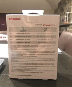 Toshiba Canvio Flex 4TB Portable External Hard Drive USB-C USB 3.0, Silver for PC, Mac, & Tablet - HDTX140XSCCA USB-C & USB 3.0 26 71hSyJiNTL