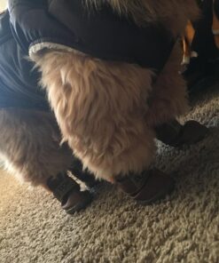 WINSOON Dog Australia Boots Pet Antiskid Shoes Winter Warm Skidproof Sneakers Paw Protectors 4-pcs Set (Size 4, Pink) Size 4 33 71hTNDJ0VL 1