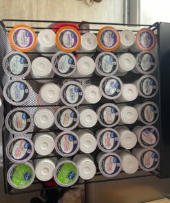 DecoBrothers K-Cup Holder Drawer for 36 Coffee Pods Storage, Black Metal 41 71hTgywdXdL