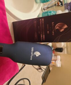 MiroPure Upgraded Ceramic Ionic Hair Straightener Brush for All Hair Types with Five Heat Settings + LED Display+Auto Shut-Off Function for Straightening Hair Beard and Adding Shine 47 71hU1sF3fcL
