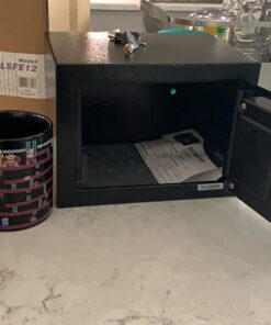 SereneLife Premium Steel Digital Safe Box - 9.1" x 6.7" x 6.7" | Secure Storage for Cash, Firearms, Jewelry & More | Great For Hotels, Cabinets & Home Use | Electronic & Mechanical Access - 2 Keys 36 71hULWPaupL 2