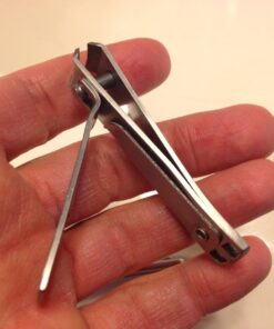 Clyppi Nail Clippers with Swing Out Nail Cleaner/Nail File - Fingernail Clippers / Toe Nail Clippers. Sharp Stainless Steel with Wide Easy Press Lever 56 71hUrwuEd5L