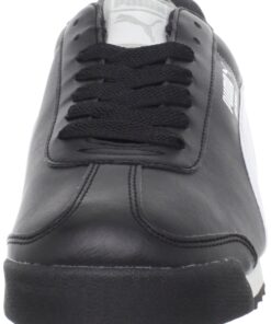PUMA Men's Roma Sneaker 9.5 Black/White/Silver 15 71hVd3rVfZL