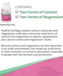 Fairhaven Health Peapod Cal-Mag Pregnancy & Lactation Supplement, Contains Calcium, Magnesium, & Vitamin D3 for Pregnancy, Baby and Female Health, Vegetarian and All-Natural for Women (1 Month Supply) 13 71hWCnTq9L