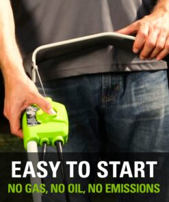 Greenworks 10 Amp 16-inch Corded Mower, 25142 16" Corded Mower 54 71hWCrMlAvS