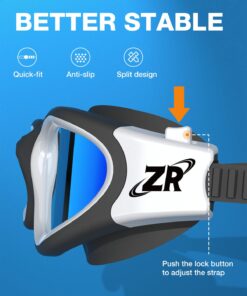 ZIONOR Swim Goggles, Upgraded G1 Polarized Swimming Goggles Anti-fog for Men Women Adult B1 (Polarized + Mirror Blue) 16 71hWXSgJdFL