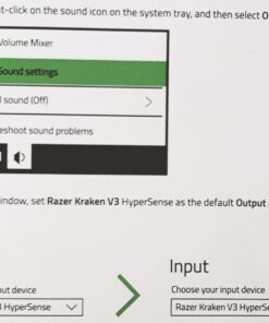 Razer Kraken V3 HyperSense Wired USB Gaming Headset w/Haptic Technology: Triforce Titanium 50mm Drivers - THX Spatial Audio - Hybrid Fabric & Leatherette Memory Foam Cushions - Detachable Mic 86 71hWp0Fv8LL