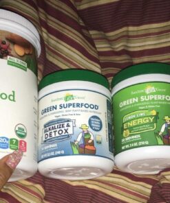 Amazing Grass Greens Blend Alkalize & Detox: Smoothie Mix, Cleanse with Super Greens & Beet Root Powder, Digestive Enzymes, Prebiotics & Probiotics, 30 Servings (Packaging May Vary) 37 71hWpK4jQRL