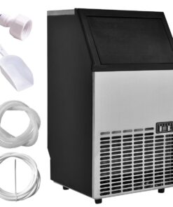 Alternative view of USzon Built-in Stainless Steel Commercial Ice Maker Portable Ice Machine Restaurant (Silver)