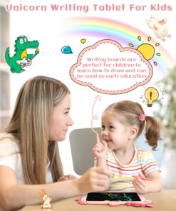 KOKODI LCD Writing Tablet, Unicorn Toys for Girls 3 4 5 6 7 8 Years Old, Colorful Toddler Doodle Board Drawing Tablet, Educational and Learning Toys, Christmas Birthday Gift for Girls Boys, Pink 12 71hXb549KeL