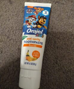 Orajel Kids Paw Patrol Anti-Cavity Fluoride Toothpaste, Natural Fruity Bubble Flavor, 4.2oz Tube 4.2 Ounce (Pack of 1) 41 71hYK2HcVSL