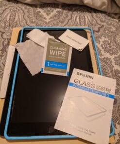 SPARIN 3 Pack Glass Screen Protector Compatible with iPad 6th 5th Generation 9.7 inch/iPad Air 2, Tempered Glass, Alignment Frame 38 71hYcZZWGyL