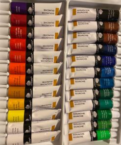 Royal & Langnickel GOU24 Gouache Color Artist Tube Paint, 12ml, 24-Pack, 12 Count (Pack of 1), 24 Pack 12 Count (Pack of 1) 40 71hYddnptL 1