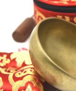 4.5" Tibetan Singing Bowl for Meditation, Sound Healing, Yoga & Sound Therapy. Made of 7 metals. Cushion Suede leather Wooden Mallet, Box & Tingsha nincluded Thamelmart … (4.5 Inch Matte) 4.5 Inch Matte 11 71hYzL rW1L