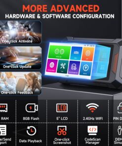 FCAR F802 Plus Heavy Duty Truck Scanner DPF Regen Tool Fit for Cummins Detroit Caterpillar International Volvo Paccar All System Diesel Diagnostic Scan Tool Truck & Car 2in1 Code Reader with Oil Reset F802 Heavy Duty Truck Scanner 17 71hZeElIieL