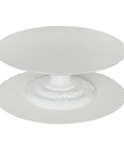 Ateco Cast Iron and Non-Slip Pad Cake Stand, 12 inch, White #612 12" Round, Cast Iron Base 20 71hZnTgxjJL