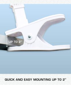 Hurricane Fans - Classic 6 Inch Clip Fan - Portable Fan with Strong Clamp, Two Speed Settings, and Adjustable Tilt Mechanism, White - Great Work Fan, School Fan, Desk Fan, Greenhouse Fan 6" Classic 24 71hZwsKyFiL