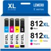 LEMERO 812 XL 812 812XL Ink Cartridge Remanufactured Ink Cartridge Replacement for Epson 812XL Ink Cartridges Combo Pack for Epson Workforce Pro WF-7840 WF-7820 WF-7310 EC-C7000 Printer (4 Pack, BCMY) 19 71haXMCOgqL