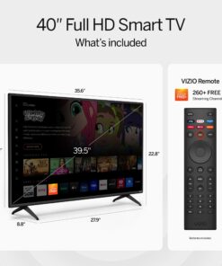VIZIO 40-inch D-Series Full HD 1080p Smart TV with AMD FreeSync, Apple AirPlay and Chromecast Built-in, Alexa Compatibility, D40f-J09, 2022 Model 40 inch 29 71hbD7PcqkL