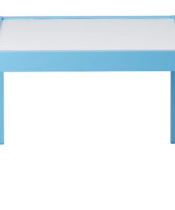 Alternative view of Amazon Basics 3-Piece Wood Kids Table and Chairs Set with Dry Erasable Table Top, Sky Blue, 64 x 49 x 45 cm