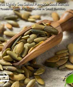 GERBS Lightly Sea Salted Pumpkin Seed Kernels 2 LB. Resealable Bag, Top 14 Allergy Free Foods, Protein & Magnesium Packed Superfood Snack, Non GMO, No Preservatives, Gluten & Peanut Free, Vegan, Keto, Shelled Pepitas grown in Canada Light sea salt 19 71hbtduG4mL