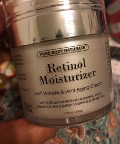 Pure Body Naturals Retinol Moisturizer, 1.7 Ounces - Moisturizing Retinol Cream for Face, Age Defying Eye Cream for Wrinkles and Lines with Hyaluronic Acid, Shea Butter, and Jojoba Oil 30 71hbuhmNCzL
