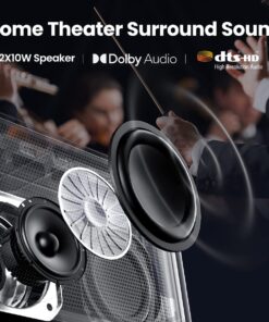 Dangbei Mars Pro 4K Projector, DLP Projector with Android 4GB+128G, 2x10W HiFi Speakers, Auto Focus, Keystone HDR10 Home Theater 31 71hc4hl5miL