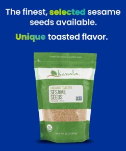 Kevala Organic Toasted Sesame Seeds, 2 Pound, Unhulled 2 Pound (Pack of 1) 13 71hcak3oW5L