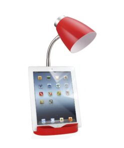 Limelights LD1002-RED Gooseneck Organizer Desk Lamp with iPad Tablet Stand Book Holder, Red 6.5 x 6.5 x 18.5 1 14 71hcirFPxEL