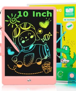 KOKODI LCD Writing Tablet, 10 Inch Colorful Toddler Doodle Board Drawing Tablet, Erasable Reusable Electronic Drawing Pads, Educational and Learning Toy for 3-6 Years Old Boy and Girls Pink 10in 25 71hd88EMw4L
