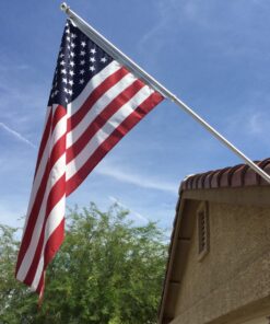 Evergreen Flag Bracket Two-Position 45 and 90 Degree | Cast Iron | Black | Hardware Incl | Outdoor Home and Garden Décor | Residential or Commercial | Wood Metal Plastic Pole - Not Included | 35 71hdBUNJUIL