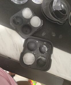 Housewares Solutions Froz Ice Ball Maker – Novelty Food-Grade Silicone Ice Mold Tray With 4 X 4.5cm Ball Capacity 56 71hdi24hM L