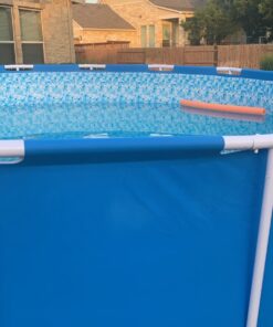 Bestway 12752E Steel Pro Above Ground Backyard Frame Pool for Kids & Adults, 15' x 48", Blue 15' x 48" 39 71he1HerVPL