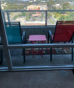 Adams Manufacturing 8500-26-3700 Plastic Quik-Fold® Side Table, Cherry Red 30 71heQEBlaBL