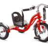 Schwinn Roadster Bike for Toddler, Kids Classic Tricycle, Low Positioned Steel Trike Frame with Bell and Handlebar Tassels, Rear Deck Made of Genuine Wood, for Boys and Girls Ages 2-4 Year Old, Red 38 71hfARp2GHL 1