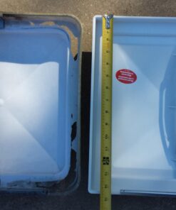 Camco RV Vent Lid | Features an Impact-Resilient Unbreakable Polycarbonate Construction, Comes Pre-Assembled, and Easy to Install (40168),White Ventline (Pre '08 Models)/Elixir ('94 & Up Models) White 34 71hfHPkofYL