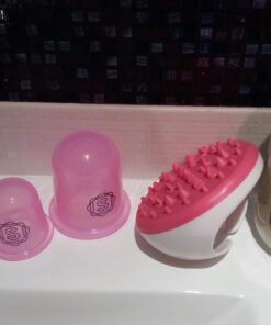 Anti Cellulite Vacuum 2 Cups Set Medical Silicone with Cellulite Massager Remover and Exfoliating Facial Brush for Perfect Body 36 71hfJ3GkMQL