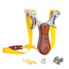 Tongtu Stainless Steel Takedown Slingshot for Adults Outdoor Hunting Practice with Flat Rubber Bands High Velocity Catapult Slingshots Wood 13 71hfmSvRgGL