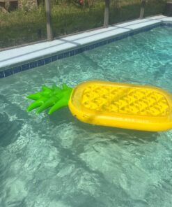 VICKEA Inflatable Pool Floats for Kids and Adults, Large Water Inflatable Pineapple Pool Float for Swimming Pool 43 71hfyfzyLRL