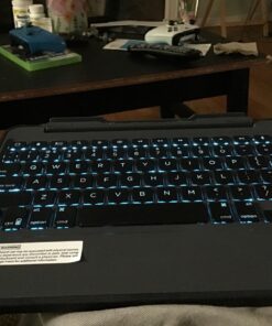 ZAGG Rugged Book Detachable Case and Magnetic-Hinged Keyboard for iPad Air, iPad Air 2, & iPad 9.7 inch, - Multi-Device Bluetooth Pairing, Backlit Keyboard - USB-C to USB-C Cable Included (Black) 19 71hgLuXaeL