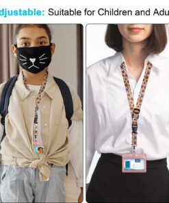 Wisdompro Adjustable Lanyard, Heavy Duty Neck Strap Lanyard with Detachable Buckle and Metal Hook for Keys, ID Badges, Card Holder, Name Tags - Sunflower Neck Lanyard 14 71hgR4QVsiL