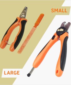 Alternative view of GoPets Pet Nail Clipper for Large Dogs and Cats with Nail File and Quick Sensor Safety Guard, Orange / Black
