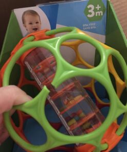 Bright Starts Oball Easy Grasp Rollin' Rainstick Rattle Cause & Effect Infant Toy, Age 3 Months and up Multicolored 26 71hiv5FPCsL