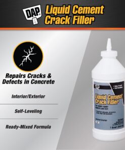 DAP 37584 Liquid Cement Crack Filler, 1 quart, Gray 24 71hjaBladkL
