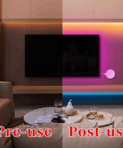 QZYL LED Lights for Bedroom, 25FT RGB LED Strip Lights with 44 Keys IR Remote, Smart LED Light Strip with Adhesive Backing Adjustable Brightness App Control for Bedroom Party Decoration 25 FT 15 71hje1IwU1L