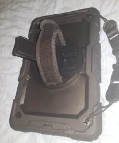 HXCASEAC Shockproof Case for Samsung Galaxy Tab A7 Lite with Screen Protector / 360 Rotating Hand Strap/Built-in Stand/Protective Carrying Case for Tab A7 lite 8.7 Case SM-T220 T225 T227, Black Black/Black 8.7 inch-Tab A7 lite 45 71hjvUqpwoL