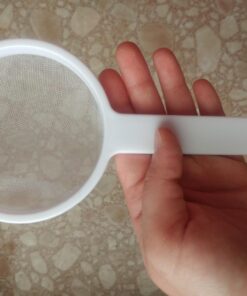 HIC Kitchen Double-Ear Fine Mesh Strainer, FDA Approved, BPA Free, 4-Inch,White 22 71hjzOErDEL