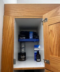 It's Academic LockerMate Adjust-A-Shelf Locker Shelf, Easy to Use, Extends to Fit Your Locker, Blue 1 Pound (Pack of 1) 23 71hk1mp1mpL
